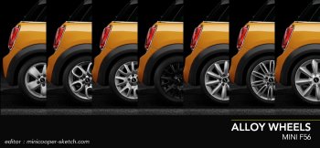 新型ミニクーパー(F56) 純正ホイールのラインナップ | MINI COOPER Sketch