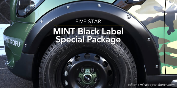 ミニクロスオーバー R60　MINT Black Label Special Package