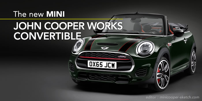 新型MINI コンバーチブル ジョンクーパーワークス（F57）発表！ | MINI COOPER Sketch
