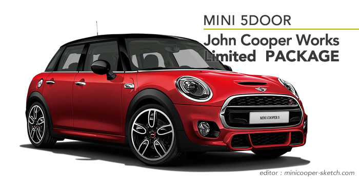 MINI5ドア クーパーSにジョンクーパーワークス リミテッドパッケージ登場！ | MINI COOPER Sketch