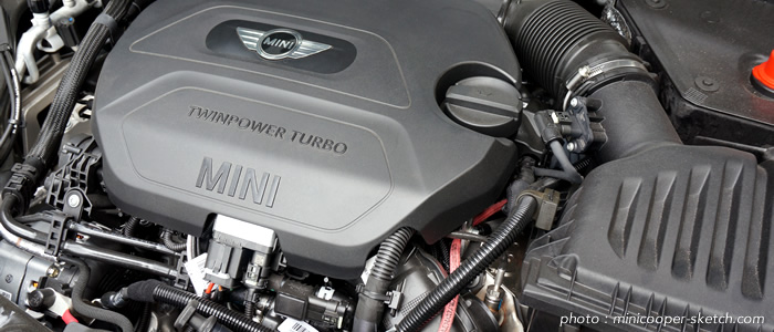 MINI 3ドア F56 クーパーSDのディーゼルエンジン