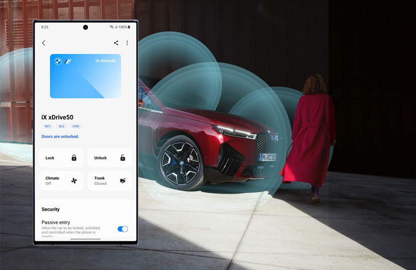 BMW デジタルキー プラス アプリの使用イメージ