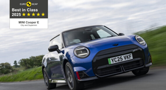 EV ミニクーパー J01 EURO NCAP Best in Class 2025