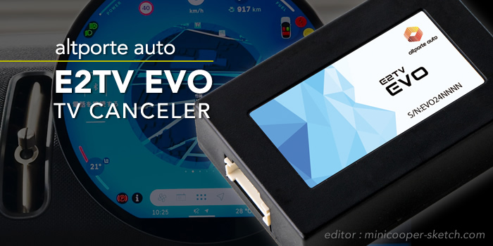 新型MINIに対応したテレビキャンセラー「E2TV EVO」発売！ | MINI