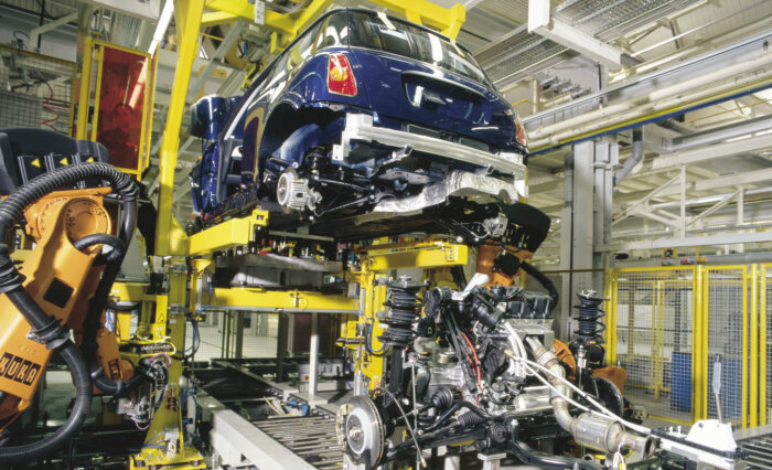 初代ミニ 製造風景