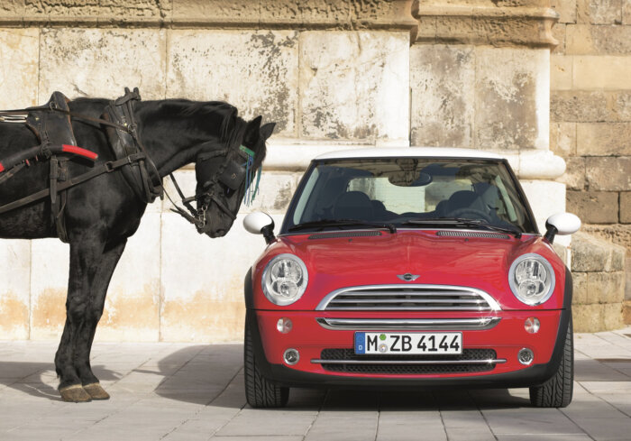 BMW 初代ミニクーパー レッド